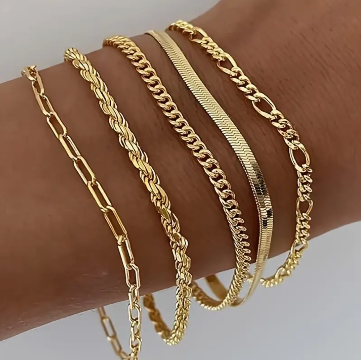 Classic Chain Bracelet Set