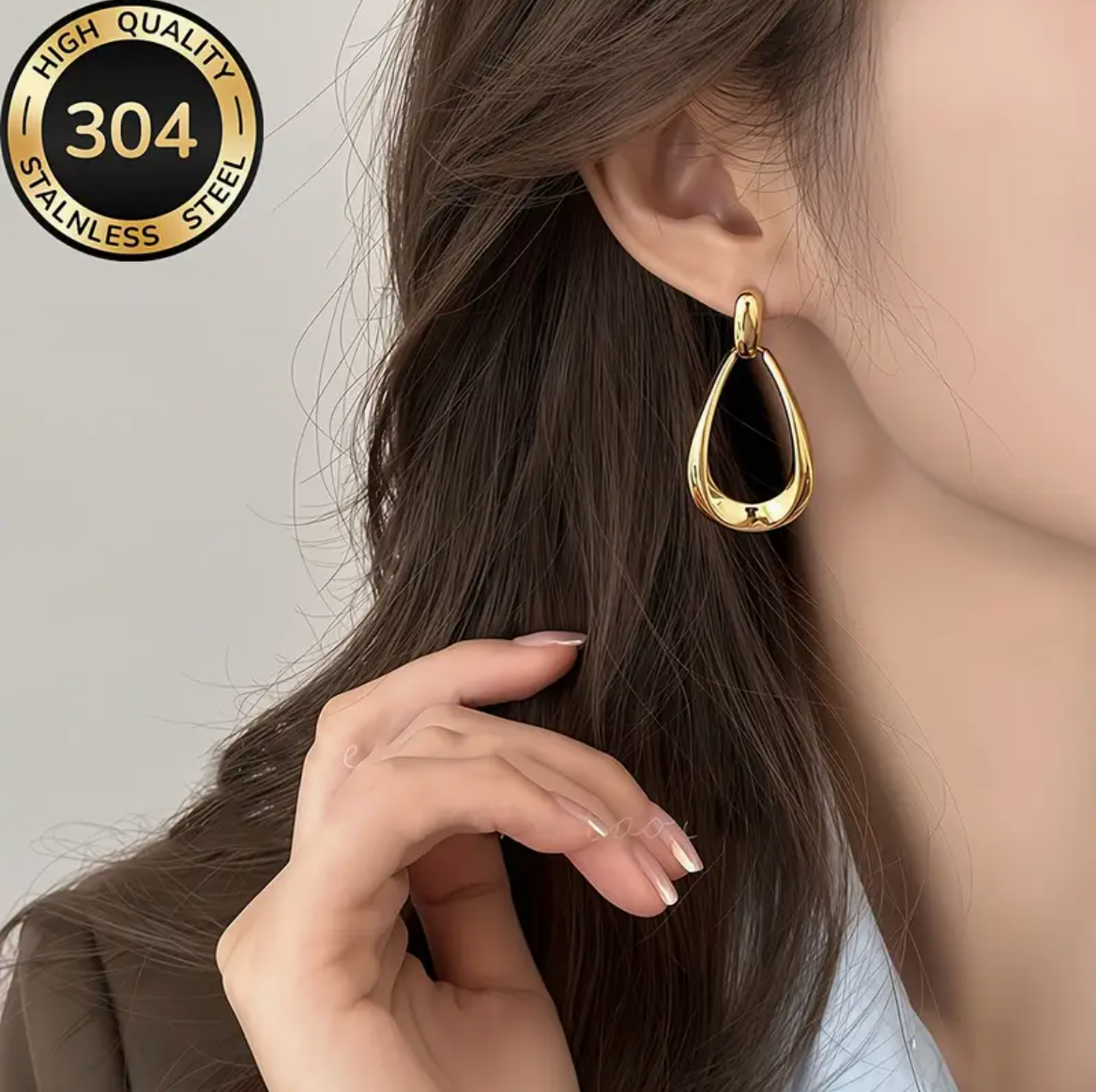 Open Teardrop Earrings
