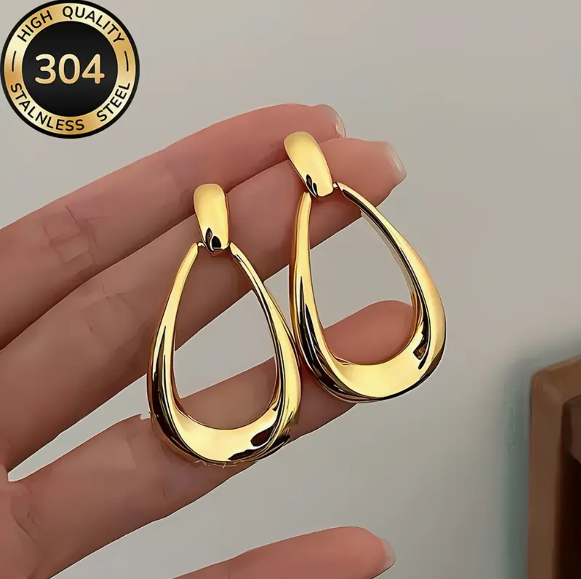 Open Teardrop Earrings