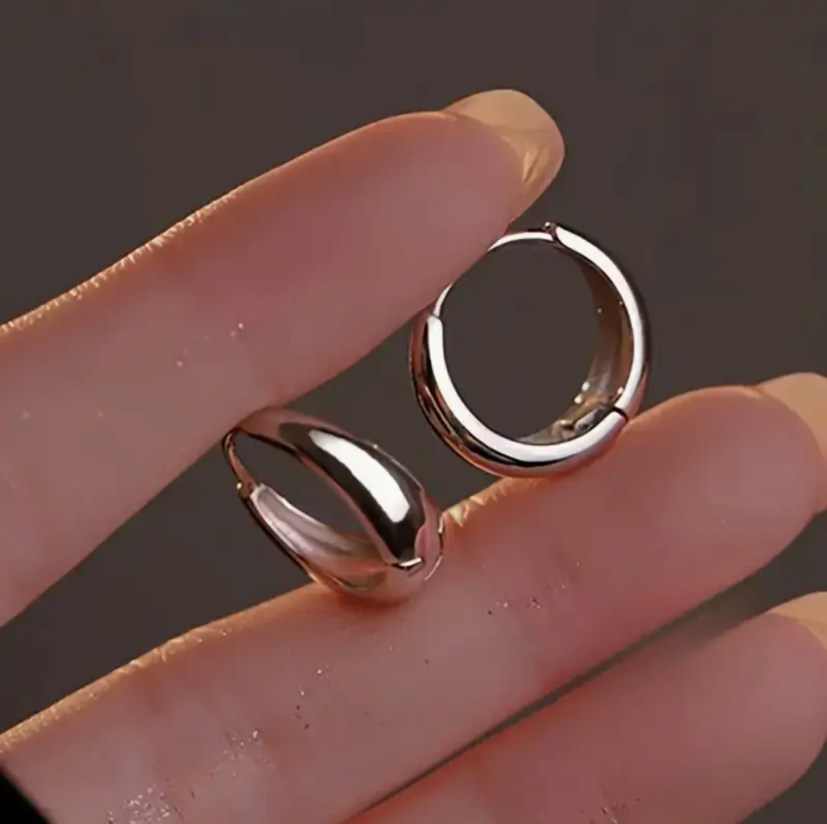Wide Hoop Earrings