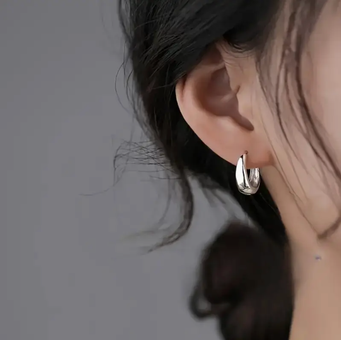 Wide Hoop Earrings