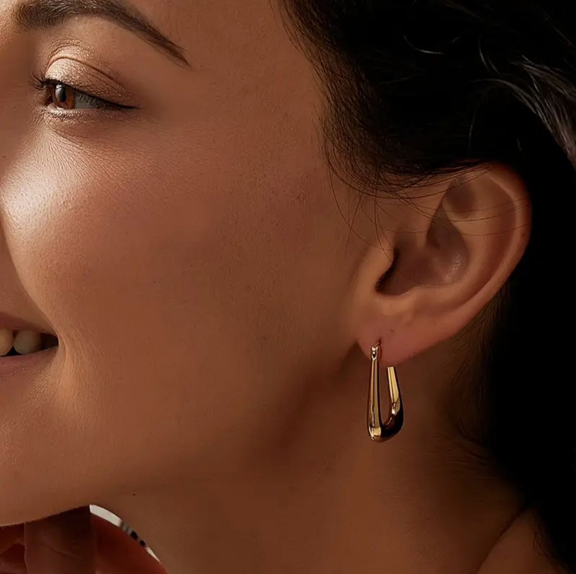Teardrop Hoop Earrings