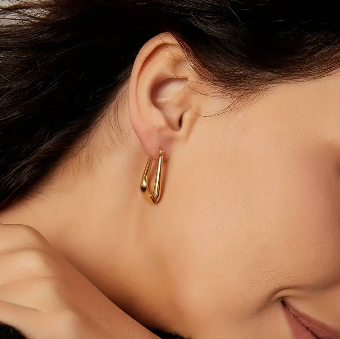 Teardrop Hoop Earrings