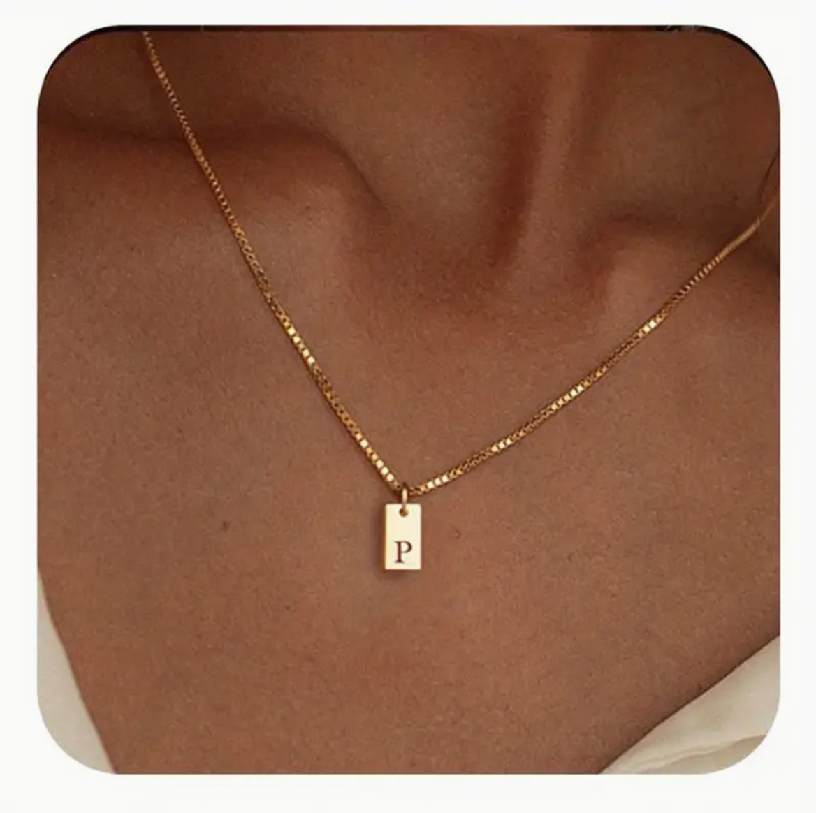 Initial Pendant Necklace
