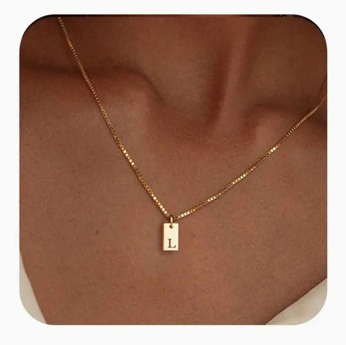 Initial Pendant Necklace