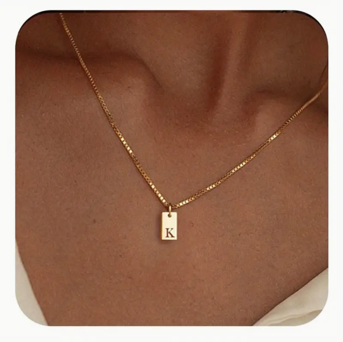 Initial Pendant Necklace