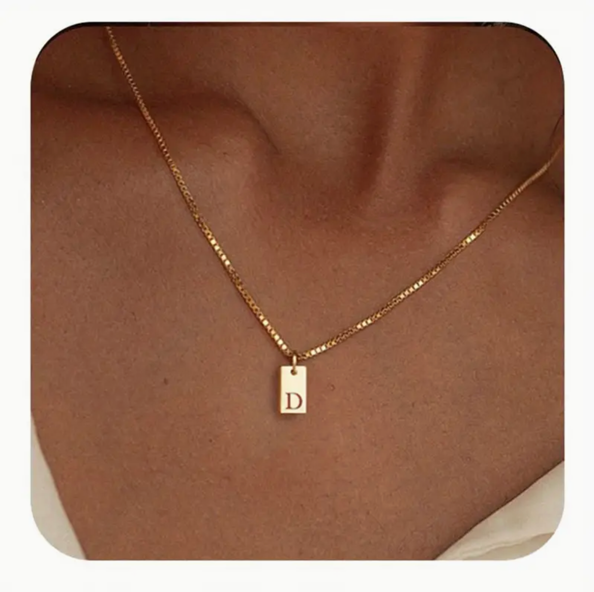 Initial Pendant Necklace