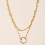Dual Layer Circle Pendant