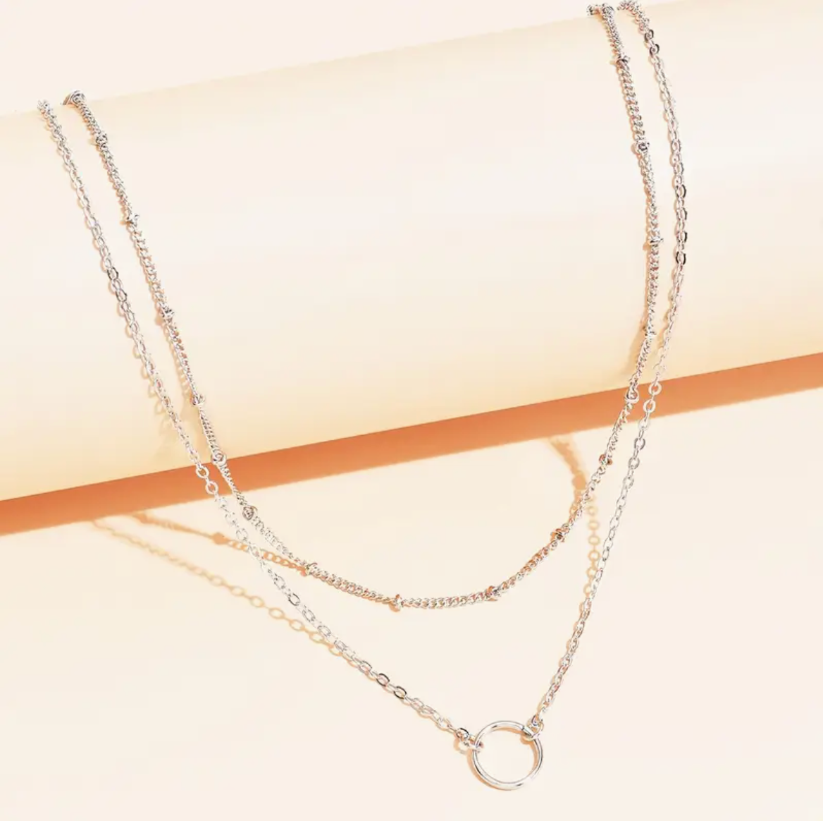 Dual Layer Circle Pendant