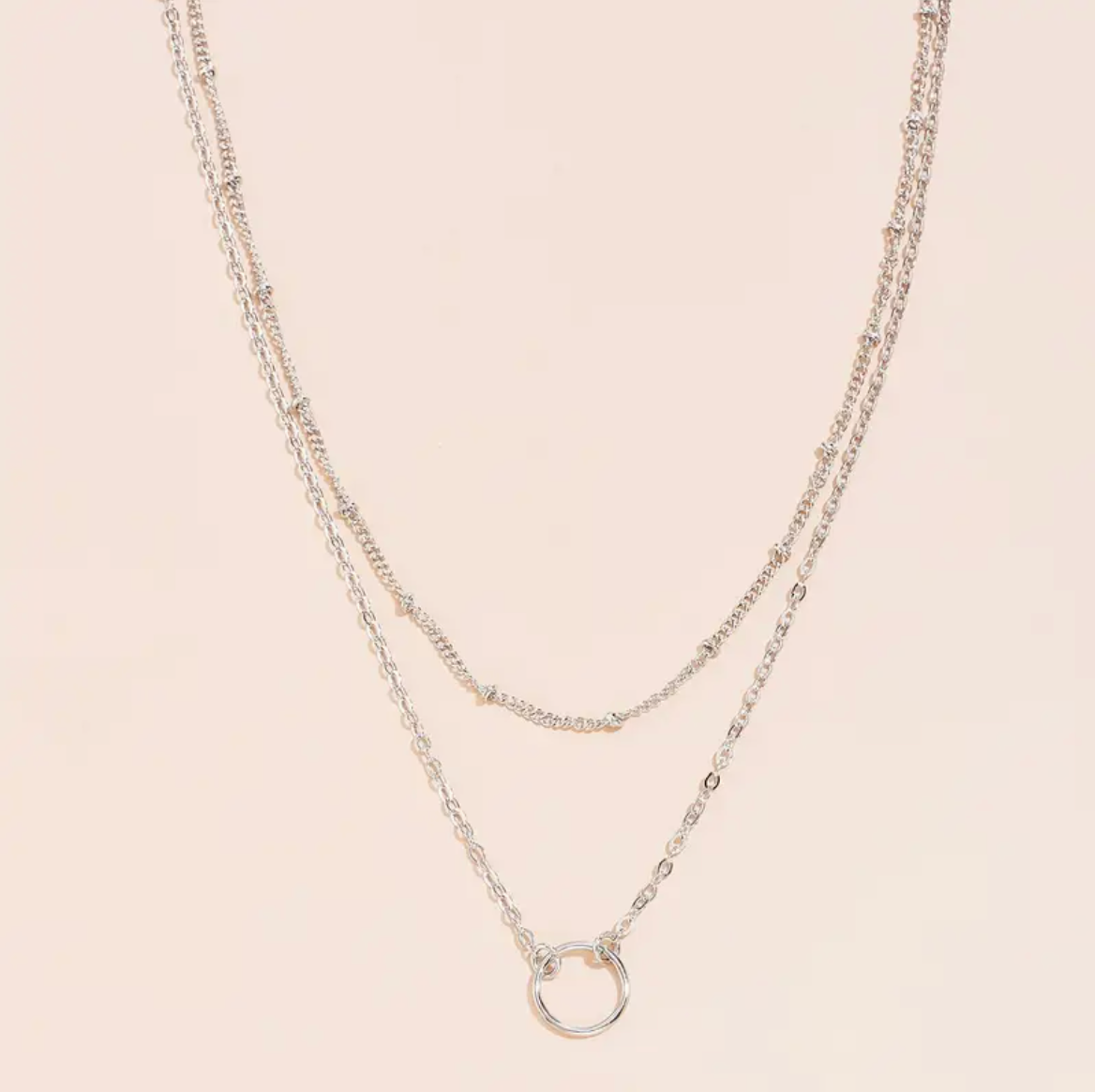 Dual Layer Circle Pendant