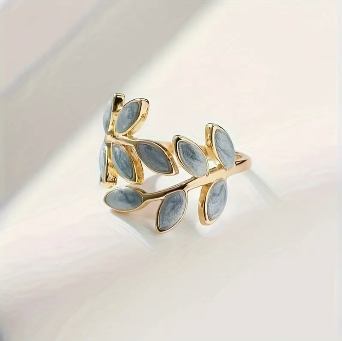 Leaf Enamel Ring