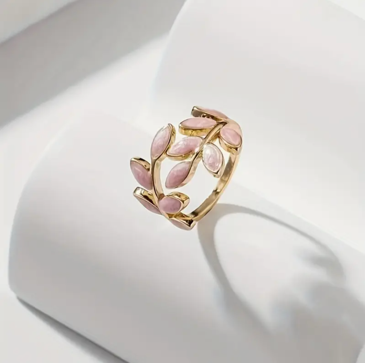 Leaf Enamel Ring