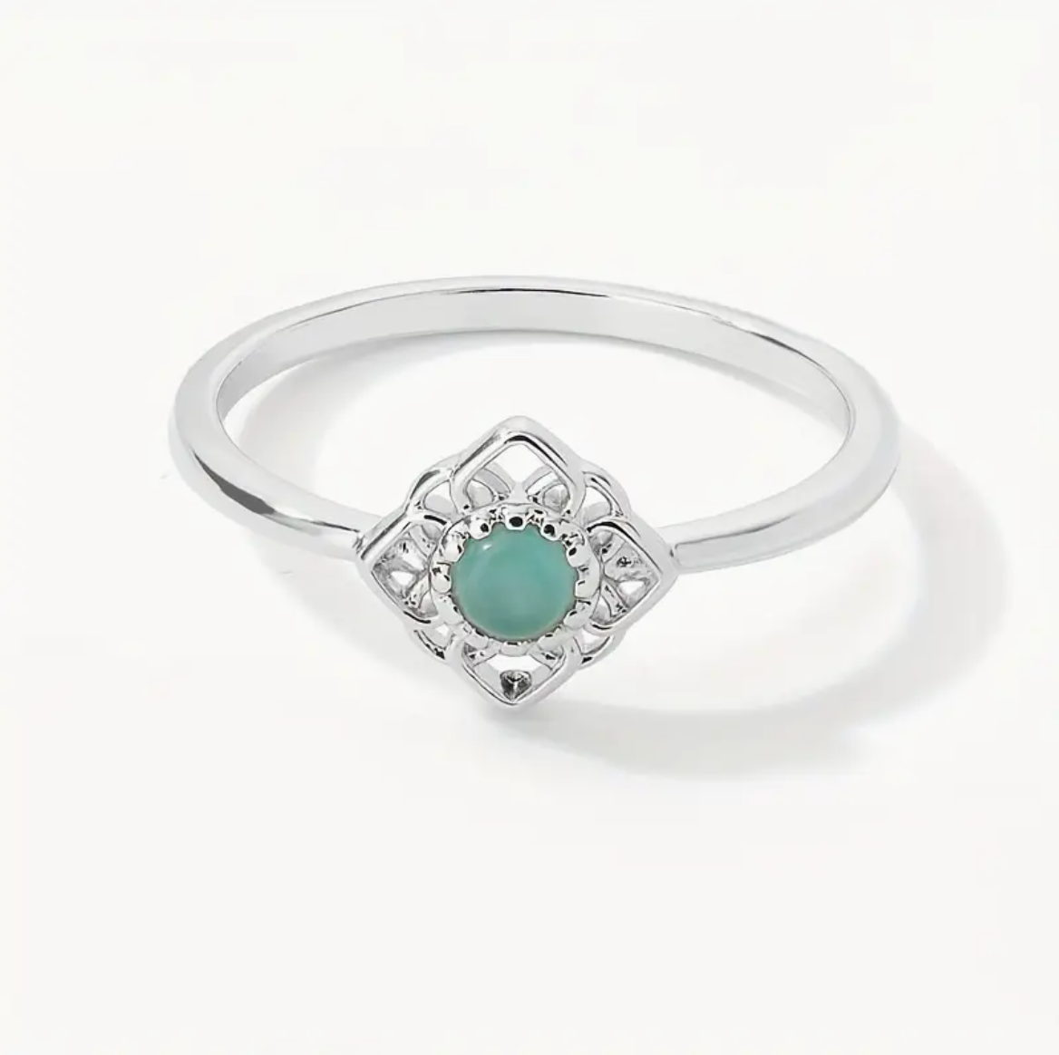 Ornate Stone Accent Ring
