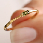 Delicate Emerald Band