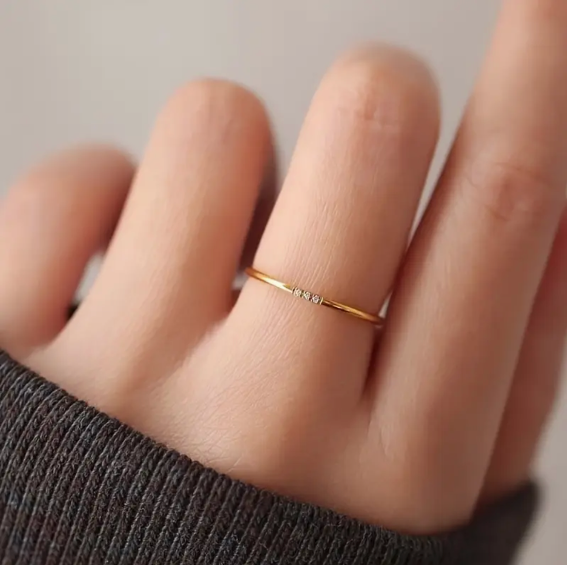 Dainty Diamond Band